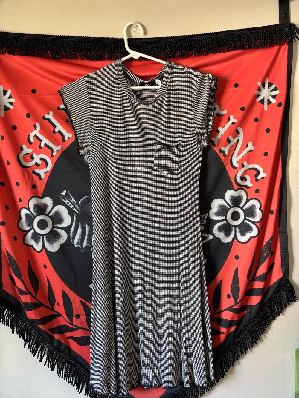 BDG White and Black Striped Dress